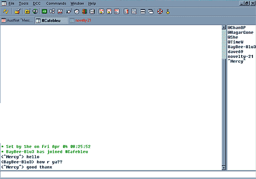 Mirc Screenshots